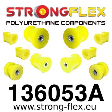 136053A: Zestaw poliuretanowy przedniego i tylnego zawieszenia SPORT Opel Corsa B