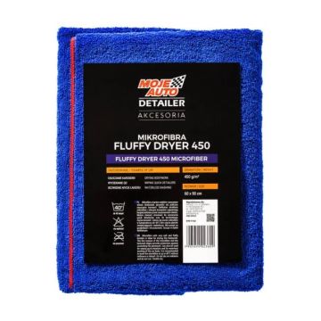 Microfiber Fluffy Dryer Moje Auto Detailer 450gm2 60 x 90 cm