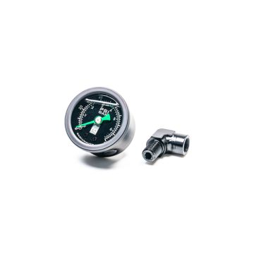 Fuel Pressure Gauge with 90 Deg Adapter Radium Engineering