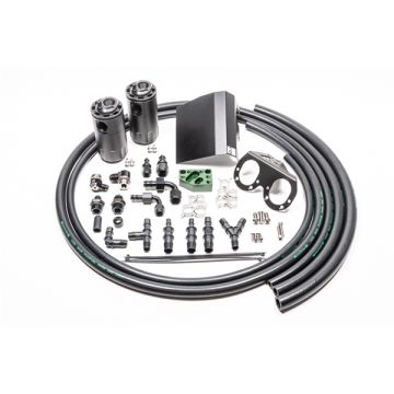 Dual Catch Can Kit for Subaru EJ Turbo 02-21 Fluid Lock Radium Enginnering