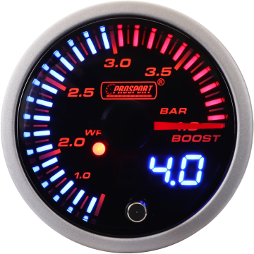 Prosport JDM Series 52mm - Boost Gauge 0-4 Bar with waterproof sensor