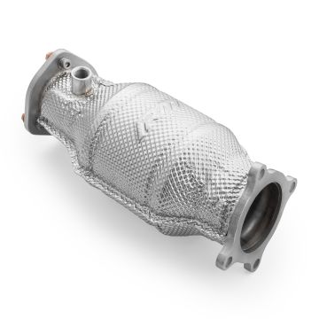 Downpipe for Audi A6 C8 Avant Quattro / S6 2.0 TFSI in Heat Shield with Catalytic Converter EURO 6