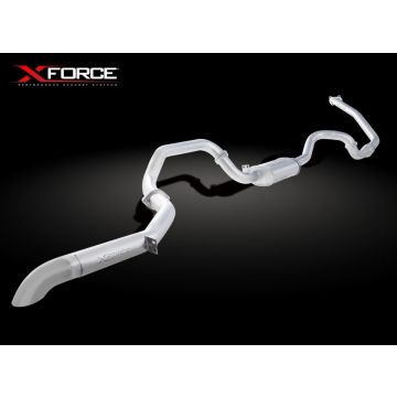 Exhaust system XForce for Toyota Landcruiser 1990-1998 80 Series TD Wagon stainless steel