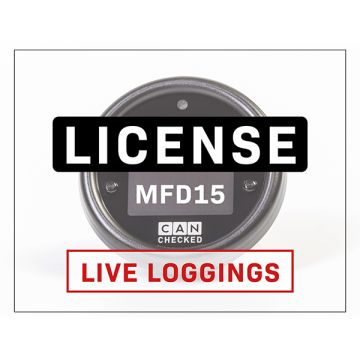 CANchecked License MFD15 Live Logging