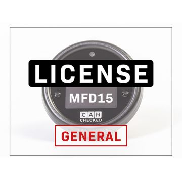 CANchecked License General (LiveLogging, Ethanol, MPP2, CANswitch) for MFD15 