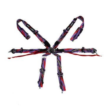 DriftShop ExtraBalls 6 Point Harness Multi Colour FIA Approved 8853