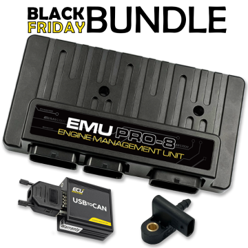BlackFriday Bundle ECUMASTER EMU PRO-8 + Map-400 Sensor + USB to CAN Module