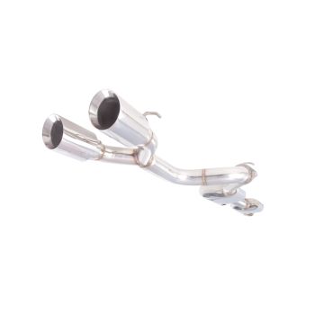Exhaust system XForce for Volkswagen Golf 2010-2012 R MK 6 stainless steel