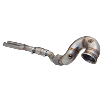 Downpipe with High-Flow Catalytic Converter XForce 100CPSI for Audi RS3 2017- 8V HATCH