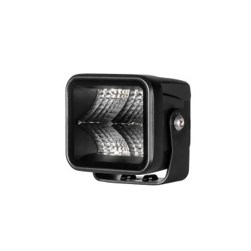 LED Worklight Purelux Terrain Black Square Flood Wide Beam 7cm 20W