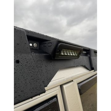 Hella 1FB side light mount for roof rack with Lamp IOD Performance for Nissan Patrol