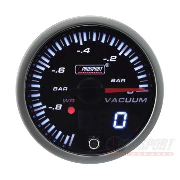 Prosport JDM Series 52mm - Vacuum Gauge with Waterproof Sensor