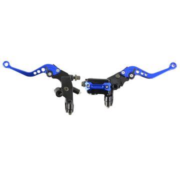 Universal Brake Clutch Lever Motorcycle Quad Blue