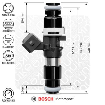 Nuke Performance Bosch Injector 1462cc 65mm EV14L 6pcs