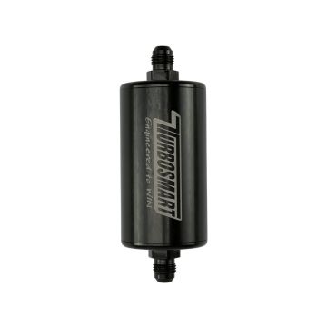 Turbosmart 6AN Inline Fuel Filter 10um Black