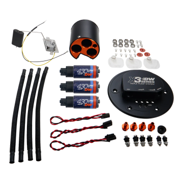 X3 Module with DW430c Pumps and Installation Kit DeatschWerks for Ford Mustang 1998-2004