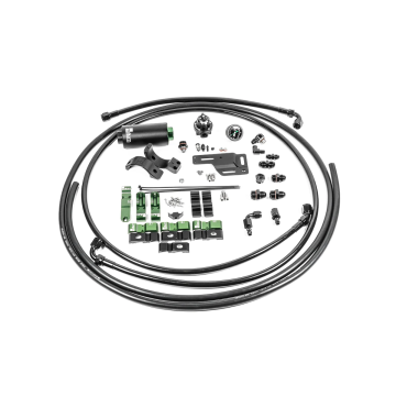 Fuel Hanger Plumbing Kit Microglass Filter Radium Engineering for Mitsubishi EVO 1-6