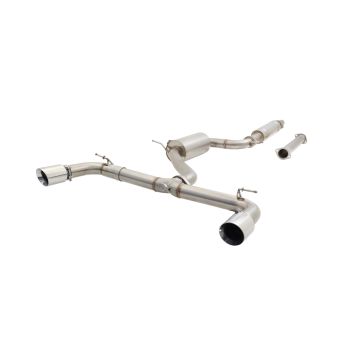 Exhaust system XForce with Varex muffler for Volkswagen Golf 2013-2020 GTI MK 7 & 7.5 stainless steel