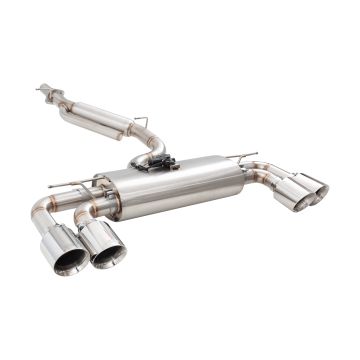 Exhaust system XForce with Varex muffler for Volkswagen Golf 2021- R MK8 stainless steel