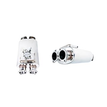 Oval body muffler XForce with Varex system 15,24cm x 25,4cm x 40,64cm