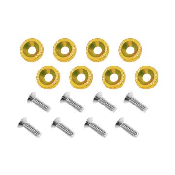 Ozdobne śrubki i podkładki JRspec Fender Washer złote