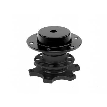 JRspec steering wheel quick release hub Black