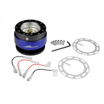 JRspec steering wheel quick release hub Blue