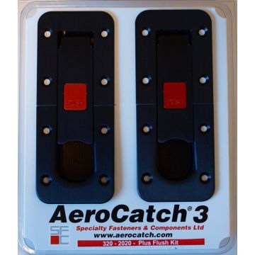 Zapinki AeroCatch3 Flush Red Raised Trigger