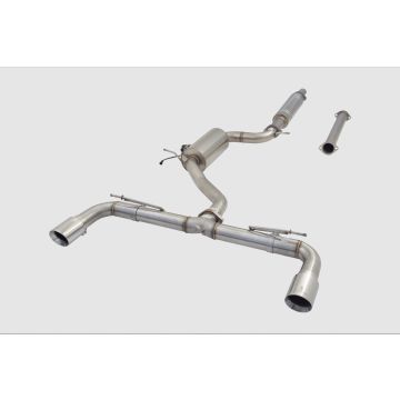 Exhaust system XForce with Varex muffler for Volkswagen GOLF 2021- GTI MK8 stainless steel