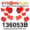 136053B: Zestaw poliuretanowy przedniego i tylnego zawieszenia Opel Corsa B
