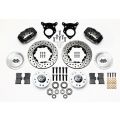Wilwood 140-11018 Forged Dynalite Pro Series Front Brake Kit Drilled Black 11.00 for Ford Mustang 1984-1993