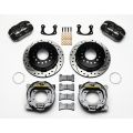 Wilwood 140-11403 Forged Dynapro Low-Profile Rear Parking Brake Kit Drilled and Slotted Rotors Polished