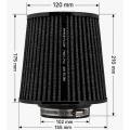 FMIC.Pro cone air filter length 175mm diameter 100mm-7