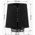 FMIC.Pro cone air filter length 175mm diameter 76mm-7