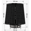 FMIC.Pro cone air filter length 225mm diameter 100mm-7
