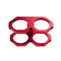 JRspec Dual fuel pump mounting bracket 60mm type 2 red