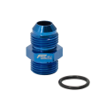 AN8 ORB Male To AN8 Male JIC Hose Fitting Adapter Blue