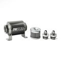 DeatschWerks In-Line Fuel Filter Kit -6AN 10 Micron 70mm