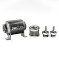 DeatschWerks In-Line Fuel Filter Kit 5/16IN 100 Micron 70mm