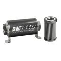 DeatschWerks In-Line Fuel Filter Kit -10AN Female 40 Micron 110mm