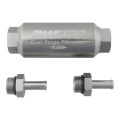DeatschWerks Compact In-Line Fuel Filter Kit 3/8 In 10 Micron 70mm