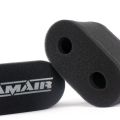 2x Twin Inlet Motorcycle Carb Sock Air Filter Ramair MS-017