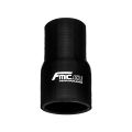 Silicone straight reducer 102/114mm Black