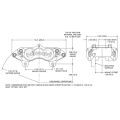 Wilwood 120-10526 D8-4 Universal Lug Mount Rear Caliper 4 Pistons