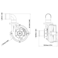 Davies Craig DC8006 EWP80 Alloy Flange Kit Remote Electric Water Pump 12V
