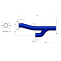 Davies Craig DC8317 Silicone Y-Hose Blue Header Adaptors