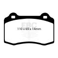 DP51140NDX Brake Pads BLUESTUFF NDX EBC Brakes for Alfa Romeo 147 156 GTV Spider BUGATTI EB110 Chrysler USA Viper Citroen DS3 Dodge USA Viper DS DS3 Fiat Coupe Ford Focus Mk1 KTM Lancia Lotus Esprit MG XPOWER SV Peugeot 208 Mk1 QVALE Mangusta Aston Martin-2
