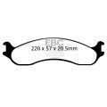 DP71266 Brake Pads GREENSTUFF EBC Brakes for Dodge B250, B2500 Cargo 2500 Van 3/4 ton B350, B3500 Cargo 3500 Van 1 ton Ram Van B2500 Ram Van B3500 Ford Econoline E250 Econoline E350 Econoline E450 F250 inc Super Duty F350 inc Super Duty