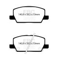 DP22420 Brake Pads GREENSTUFF EBC Brakes for Opel Mokka X VAUXHALL Mokka X