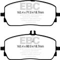 DP62390 Brake Pads GREENSTUFF EBC Brakes for Mercedes-Benz GLBClass X247 GLB180 GLBClass X247 GLB200 4Matic GLBClass X247 GLB200 GLBClass X247 GLB220 4Matic GLBClass X247 GLB250 4Matic GLEClass W167 GLE300d 4Matic GLEClass W167 GLE350d 4Matic GLEClass Cou